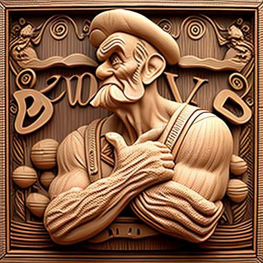 3D model st popeye (STL)